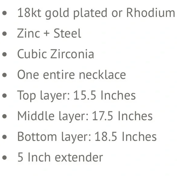 Ettika • Crystal Detailed Triple Layer Necklace - Picture 6 of 6